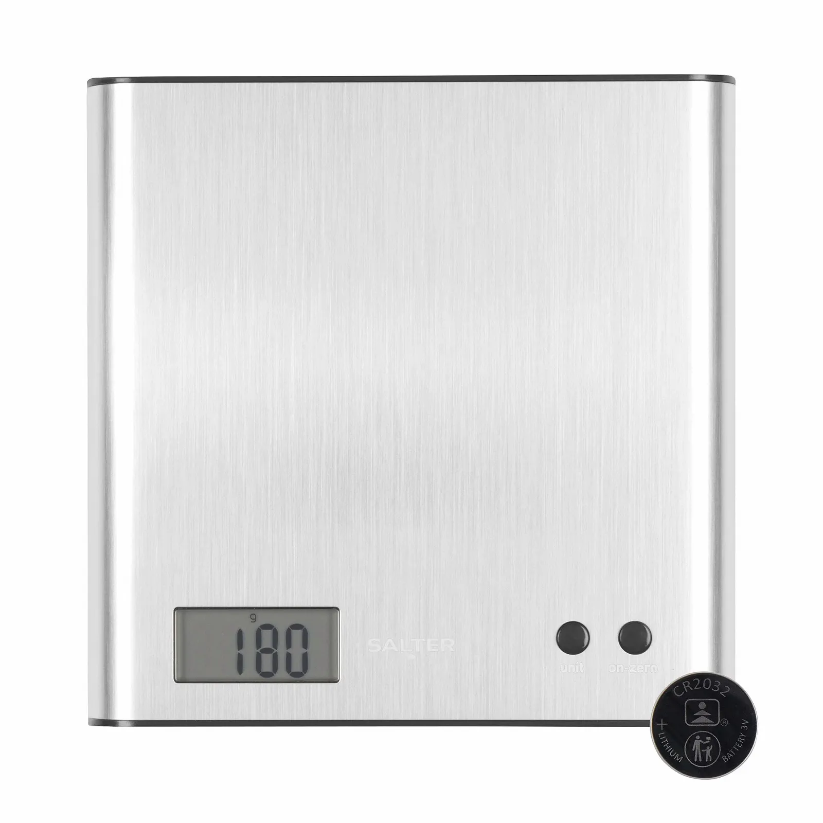 Кухонні ваги Salter Arc цифрові з нержавіючої сталі LCD-дисплей функція Add & Weigh, фото №1 Кухонні ваги Salter Arc цифрові з нержавіючої сталі LCD-дисплей функція Add & Weigh, фото №1