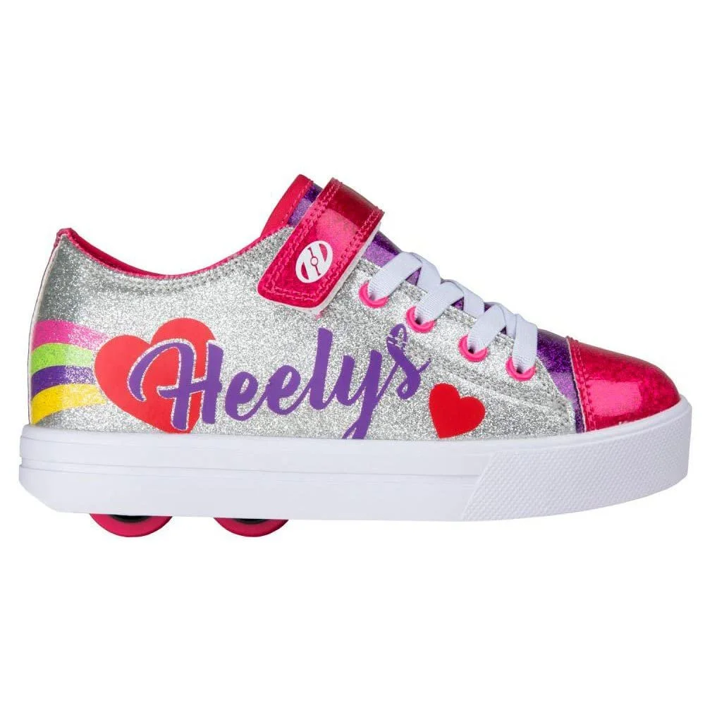 Обувь на колесах Heelys Silver Rainbow Heart EU, фото №3 Обувь на колесах Heelys Silver Rainbow Heart EU, фото №3