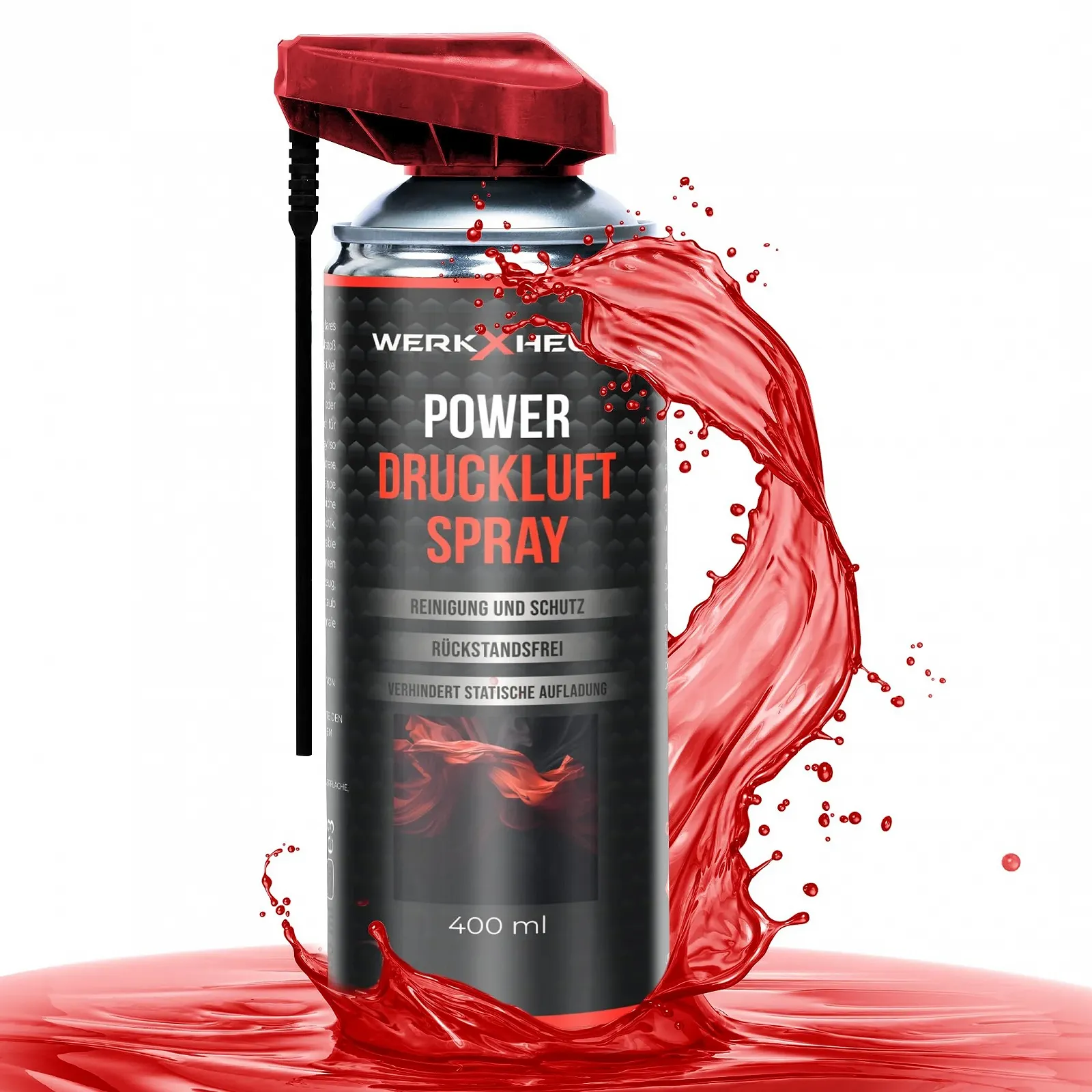 Спрей зі стисненим повітрям з подовжувачем 100 мм для чищення електроніки, фото №1