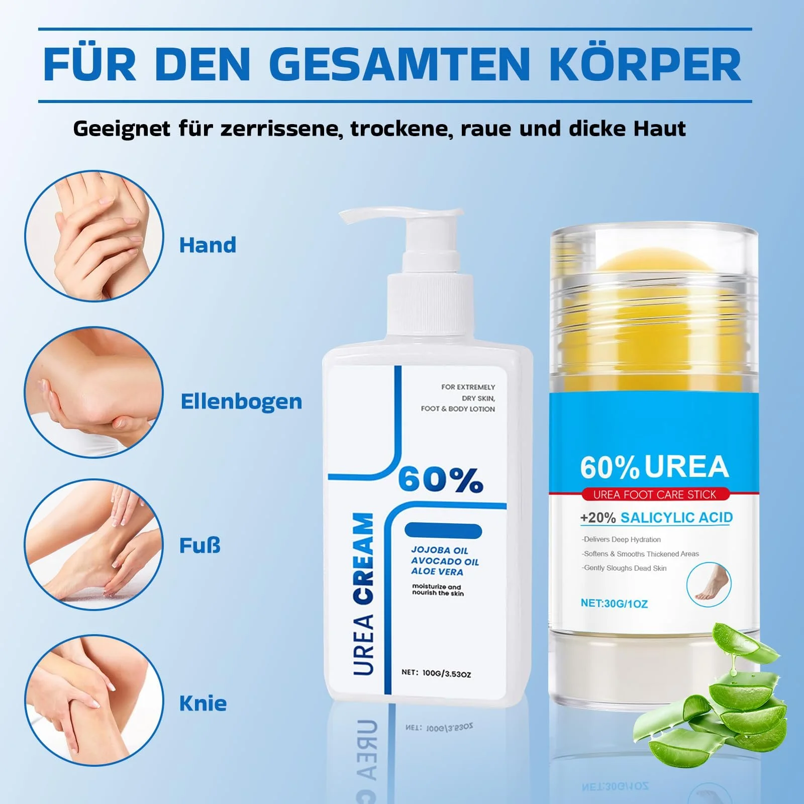 Набор Urea Cream 60% + Body Lotion крем для ног и лосьон для тела интенсивный уход, фото №6 Набор Urea Cream 60% + Body Lotion крем для ног и лосьон для тела интенсивный уход, фото №6