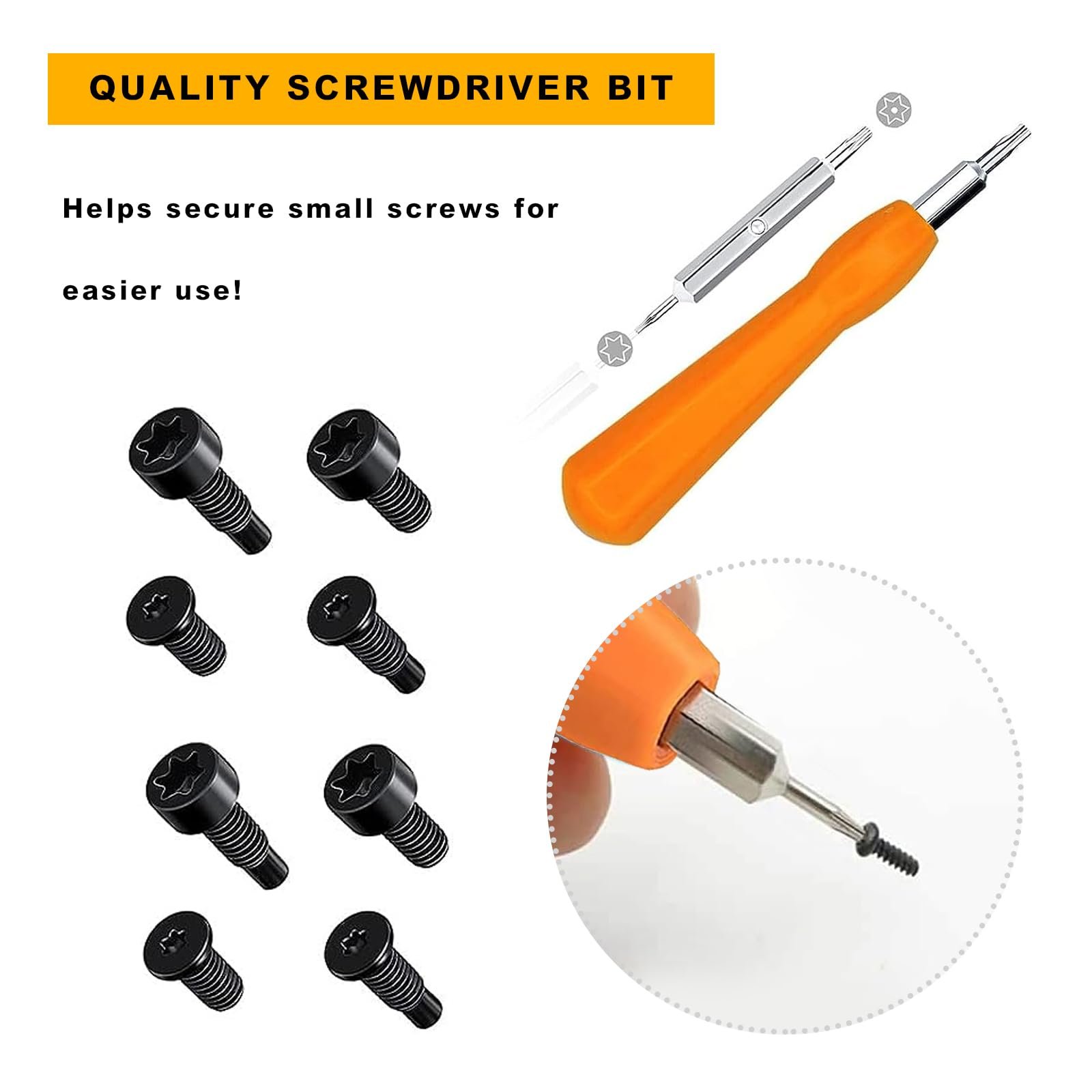 Набір викруток MaikcQ для заміни відеодзвінка, 2 елементи T6/T15, SL2.0/PH2 викрутка з 40 гвинтами для дверних дзвінків Ring Doorbell & Ring Doorbell 2 & Ring Doorbell Pro, фото №6 Набір викруток MaikcQ для заміни відеодзвінка, 2 елементи T6/T15, SL2.0/PH2 викрутка з 40 гвинтами для дверних дзвінків Ring Doorbell & Ring Doorbell 2 & Ring Doorbell Pro, фото №6