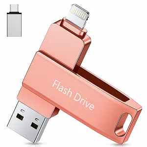 USB-флеш-накопичувач 512GB MFi Certified USB 3.0 Lightning 3-in-1 Pink - Фото 1
