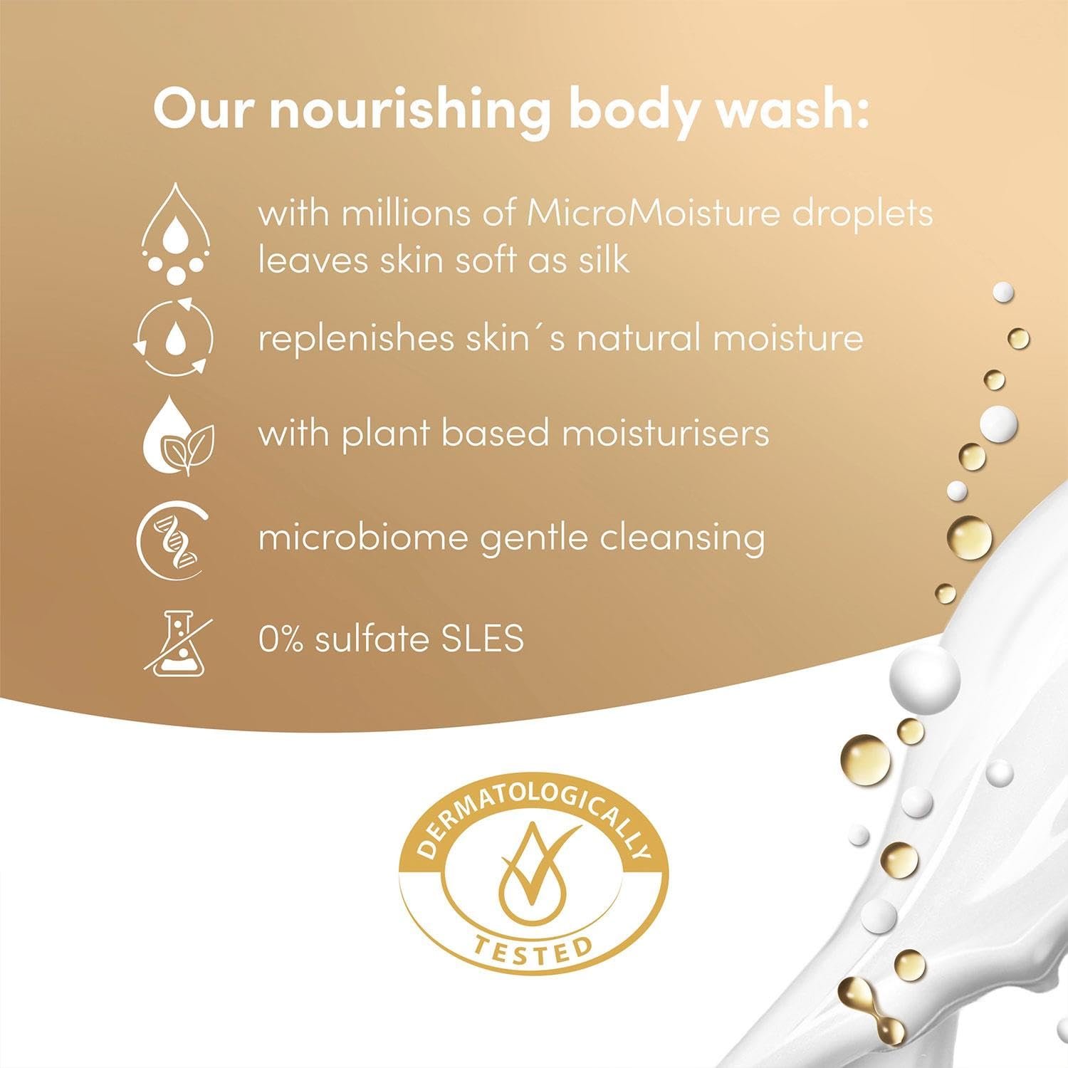 Гель для душу Dove Advanced Care Nourishing Silk 6 x 400 мл, фото №6