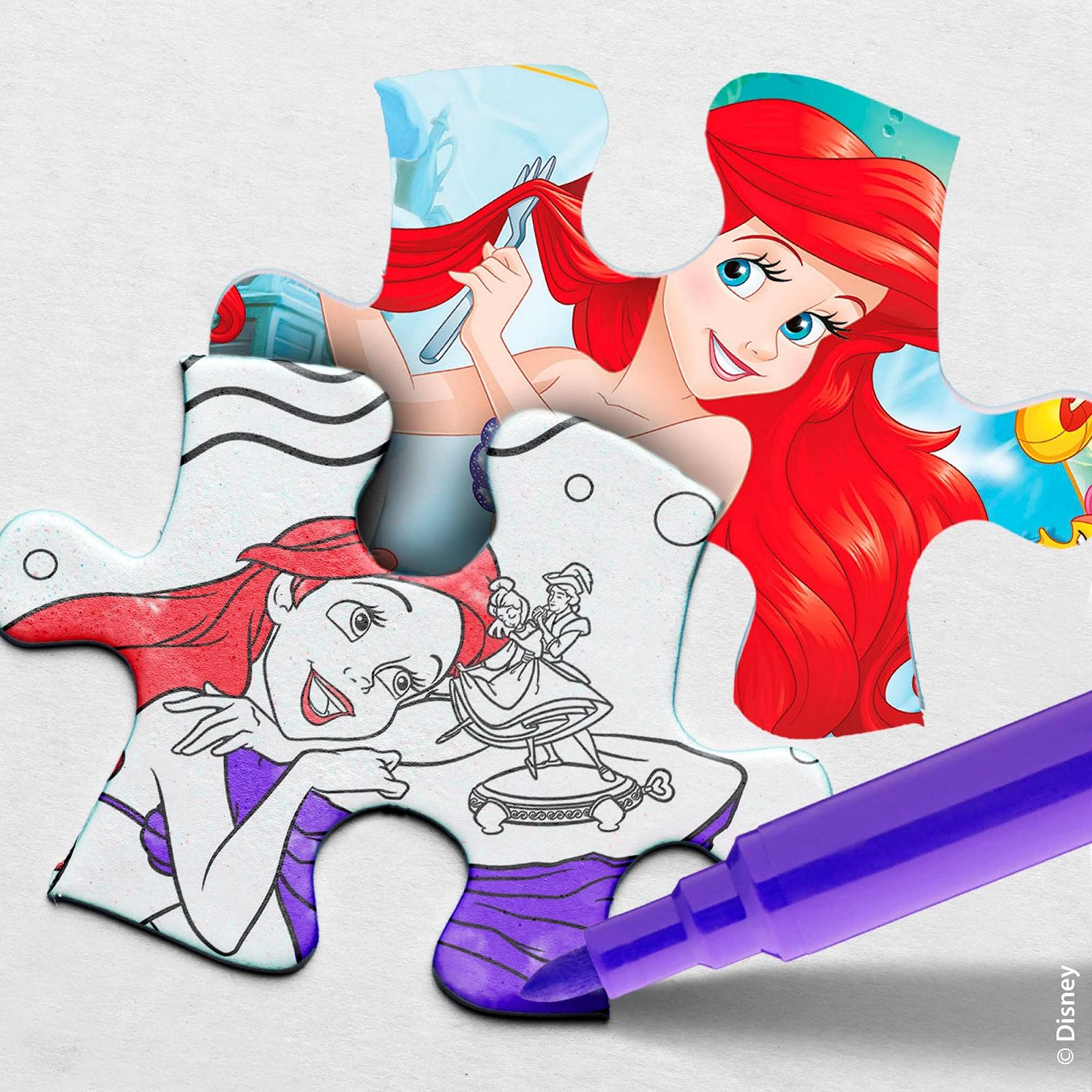 Пазл Lisciani Disney Ariel 250 элементов большой формат двусторонний для раскрашивания от 7 лет, фото №4 Пазл Lisciani Disney Ariel 250 элементов большой формат двусторонний для раскрашивания от 7 лет, фото №4