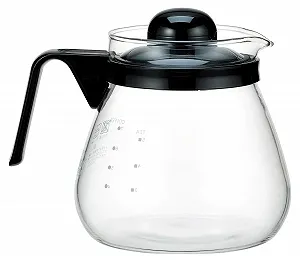 Стеклянный кувшин Ideal для чая, кофе и холодных напитков, термостойкий с крышкой и отверстием для носика - стеклянный кофейник - универсальный кофейник - кофейный графин с крышкой - термический стеклянный чайник - Фото 1