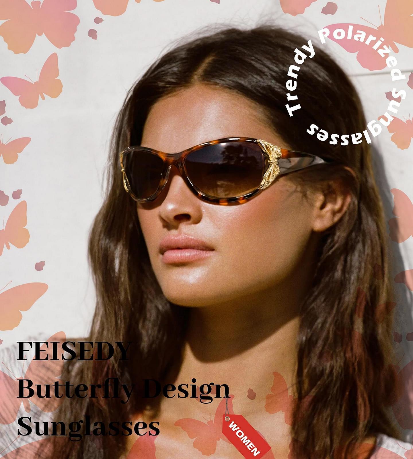 Вінтажні сонцезахисні окуляри Жіночі поляризовані великі облягаючі блискучі, фото №5