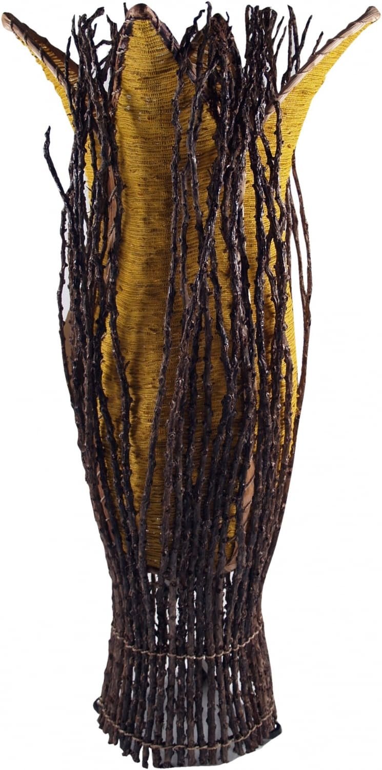 Настільна лампа GURU SHOP Flores Натуральний матеріал Жовта 70 x 20 x 20 см, фото №2