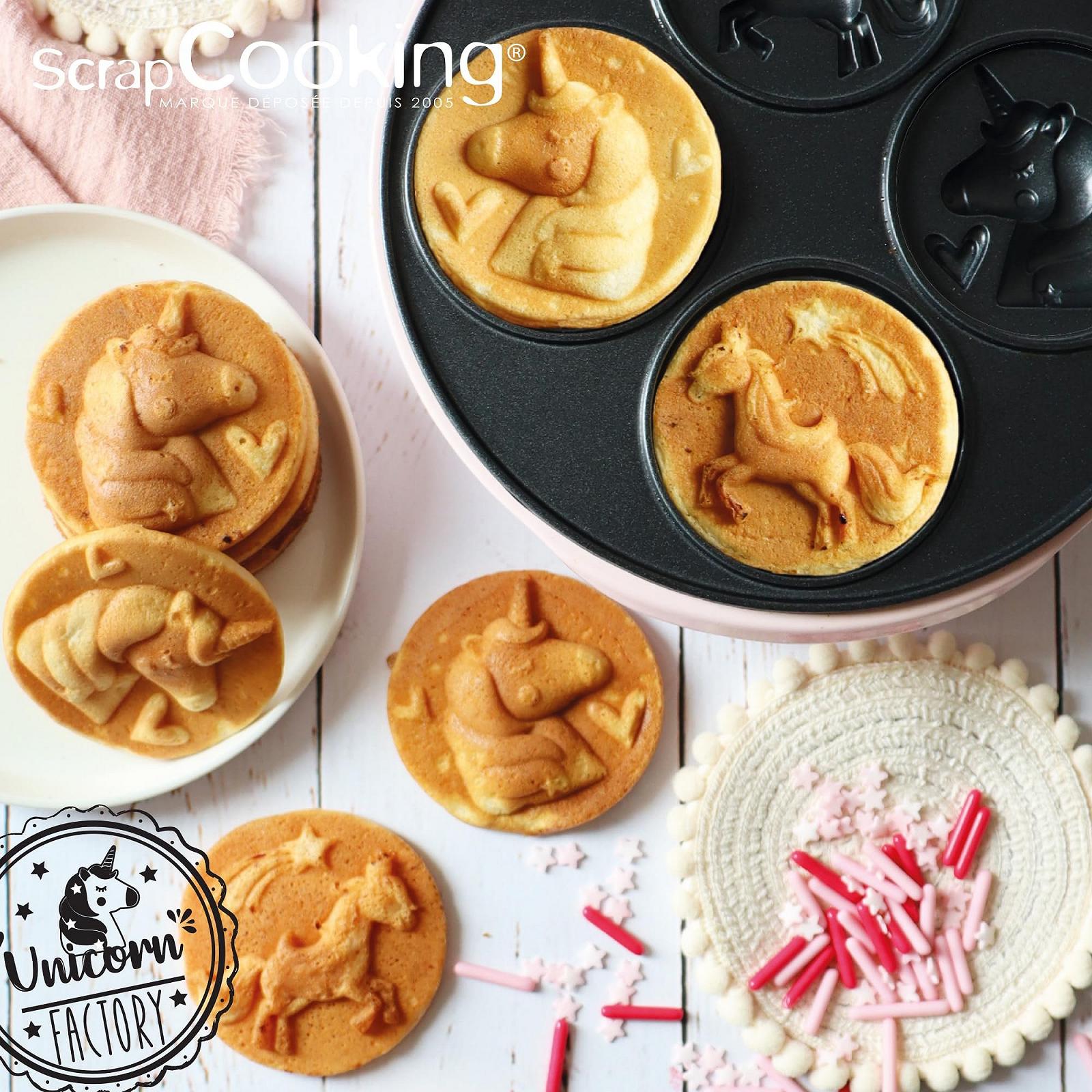 Вафельница ScrapCooking Unicorn Factory 3886 для вафель и блинов Unicorn Factory Характеристики Антипригарное покрытие Розовый, фото №5