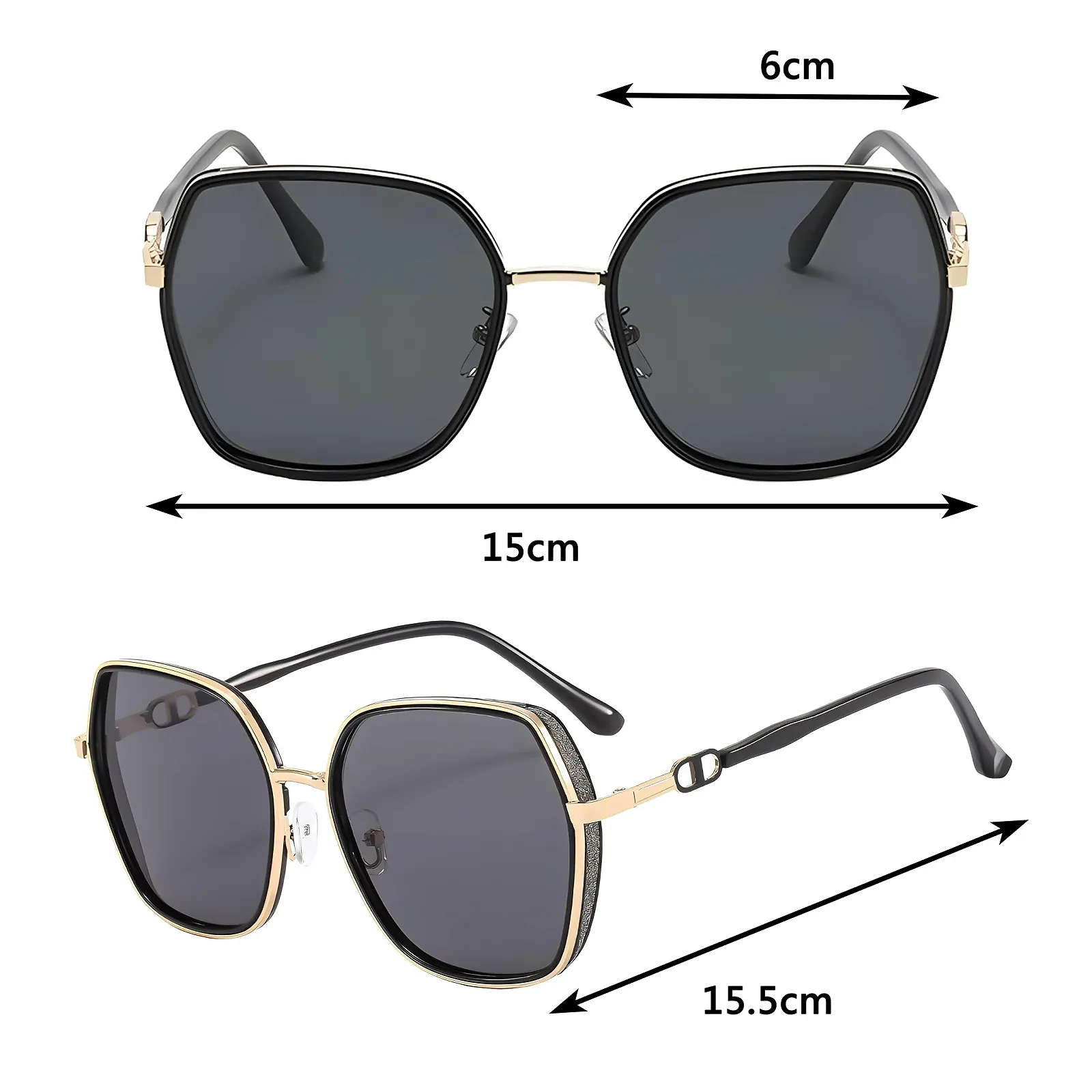 Поляризовані сонцезахисні окуляри Жіночі YAVO-EU UV 400 Вінтажні Поляризовані Великі Для подорожей, водіння та риболовлі, фото №2 Поляризовані сонцезахисні окуляри Жіночі YAVO-EU UV 400 Вінтажні Поляризовані Великі Для подорожей, водіння та риболовлі, фото №2