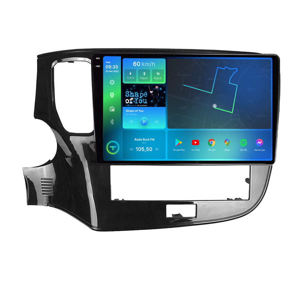 Штатная магнитола Torssen 2K Mitsubishi Outlander Rockford 20 F10432 4G Carplay DSP 4/32Gb QLed 10, фото №1