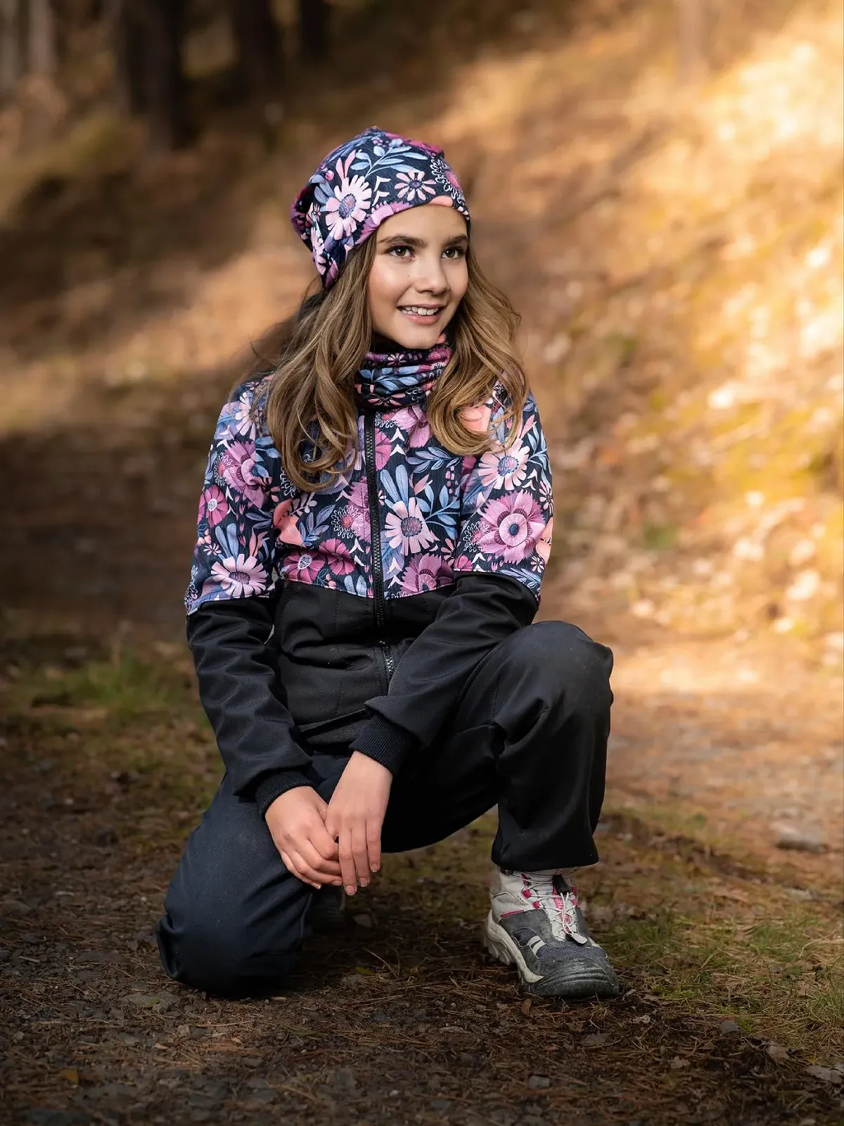 Софтшелл куртка Unuo Street Черный Magic Flowers, фото №5