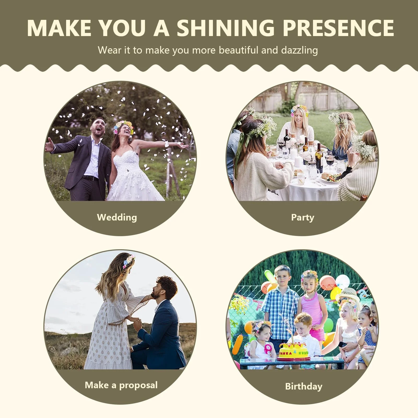 Обруч Квітковий Вінок Квітка, фото №7 Обруч Квітковий Вінок Квітка, фото №7