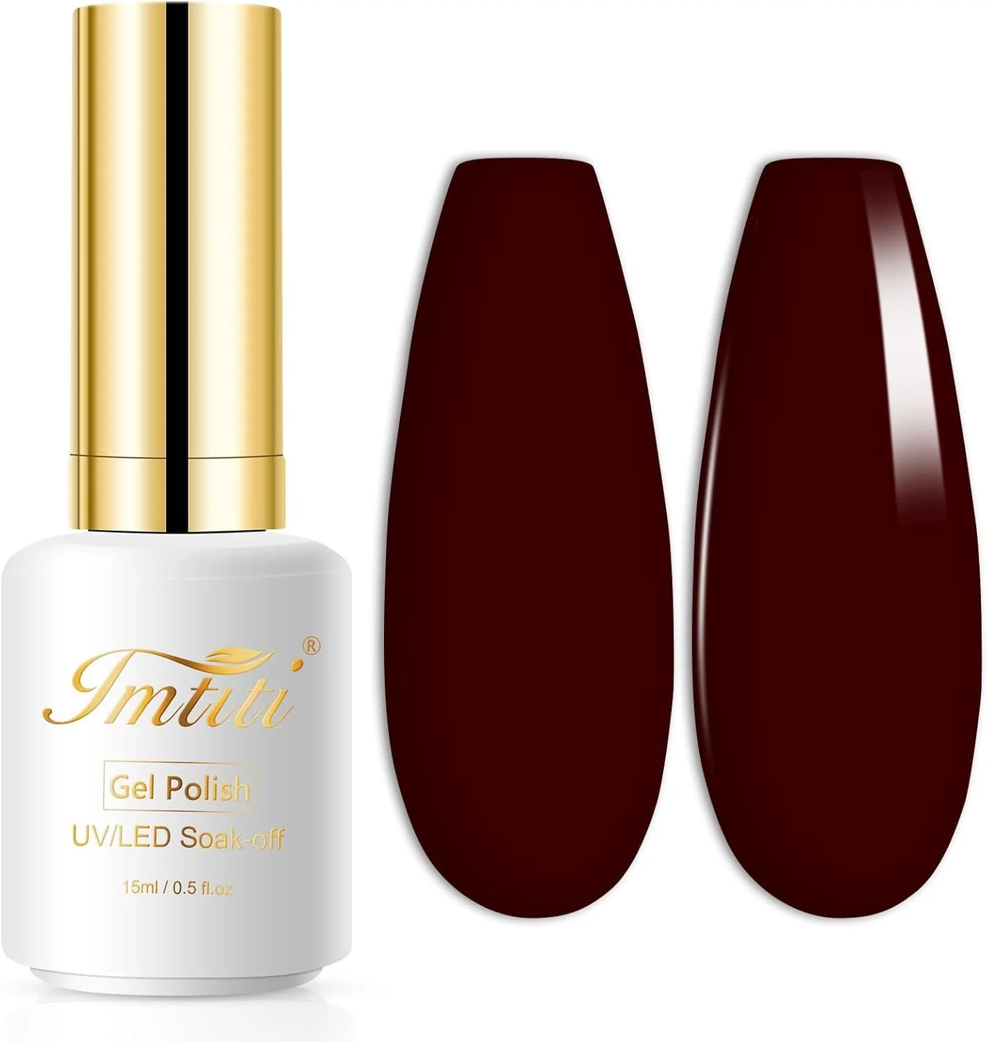 Гель-лак Imtiti Червоний Бордовий 15 мл, фото №1