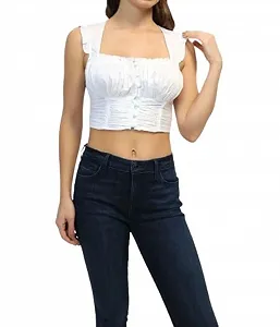 Топ Guess Zoe Корсетний топ білий ES24GU113 W4GH79WAF10 S - Фото 1