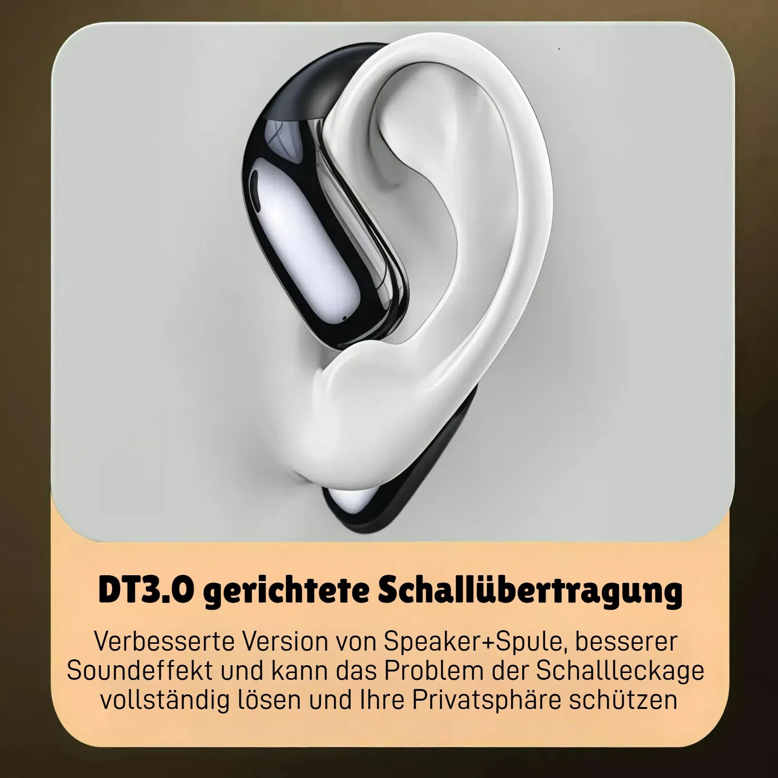 Навушники для перекладу AI KALEIST A60, Bluetooth 6.0, 14 мм динамічний драйвер, IPX4, чорний, фото №4