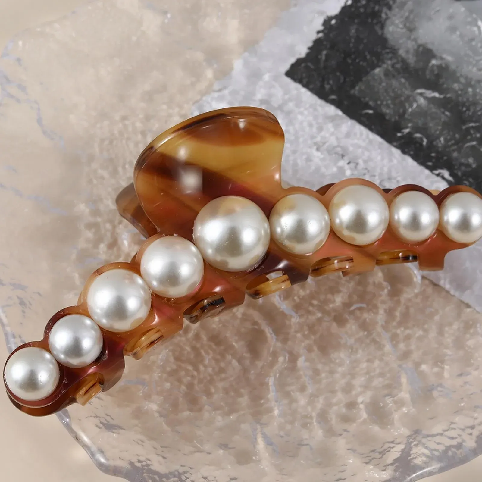 Заколки-крабики Большие с бусинами SP, фото №8 Заколки-крабики Большие с бусинами SP, фото №8