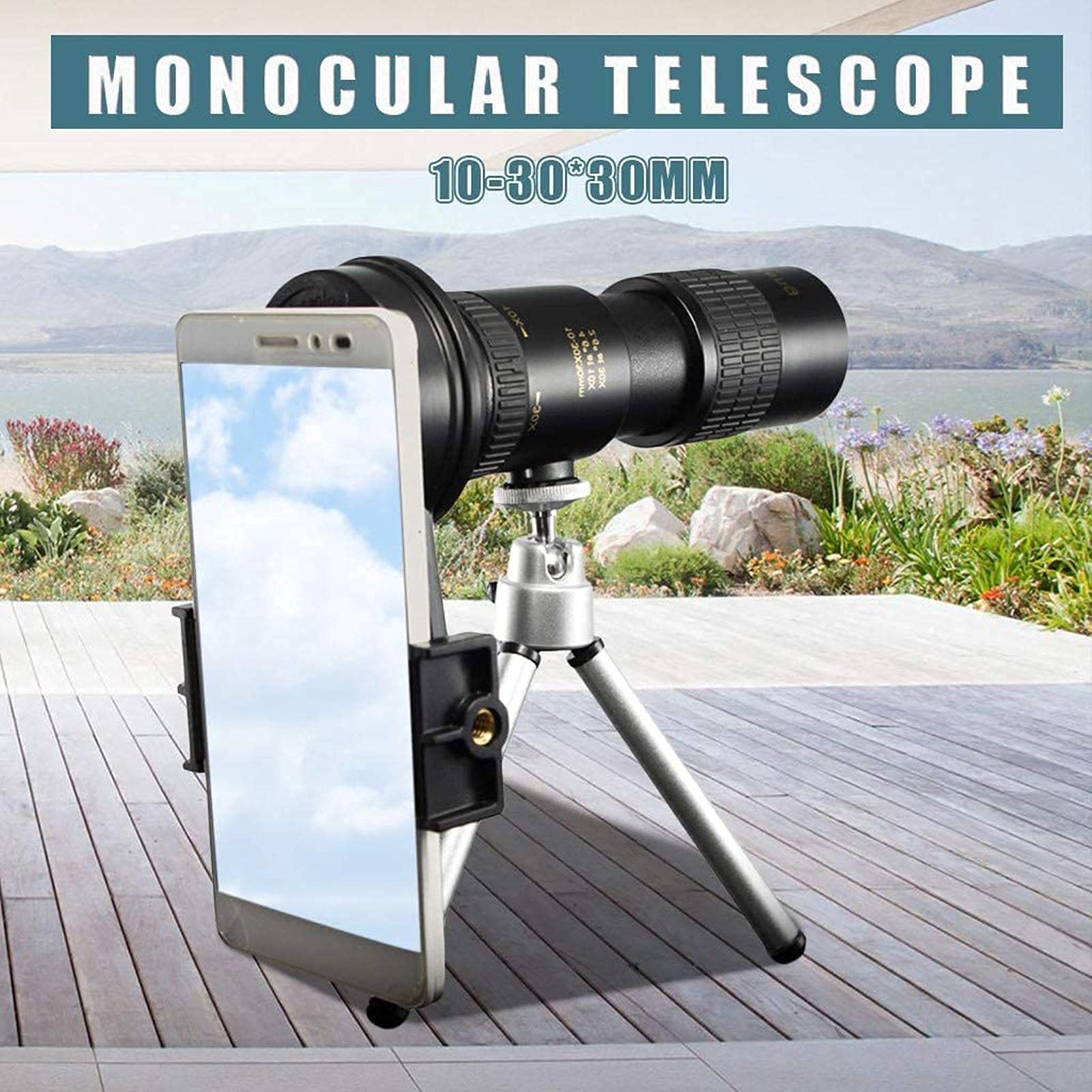 Монокулярний телескоп Tragbares Monokular-Teleskop 4K 10–30 x 30 mm, фото №5