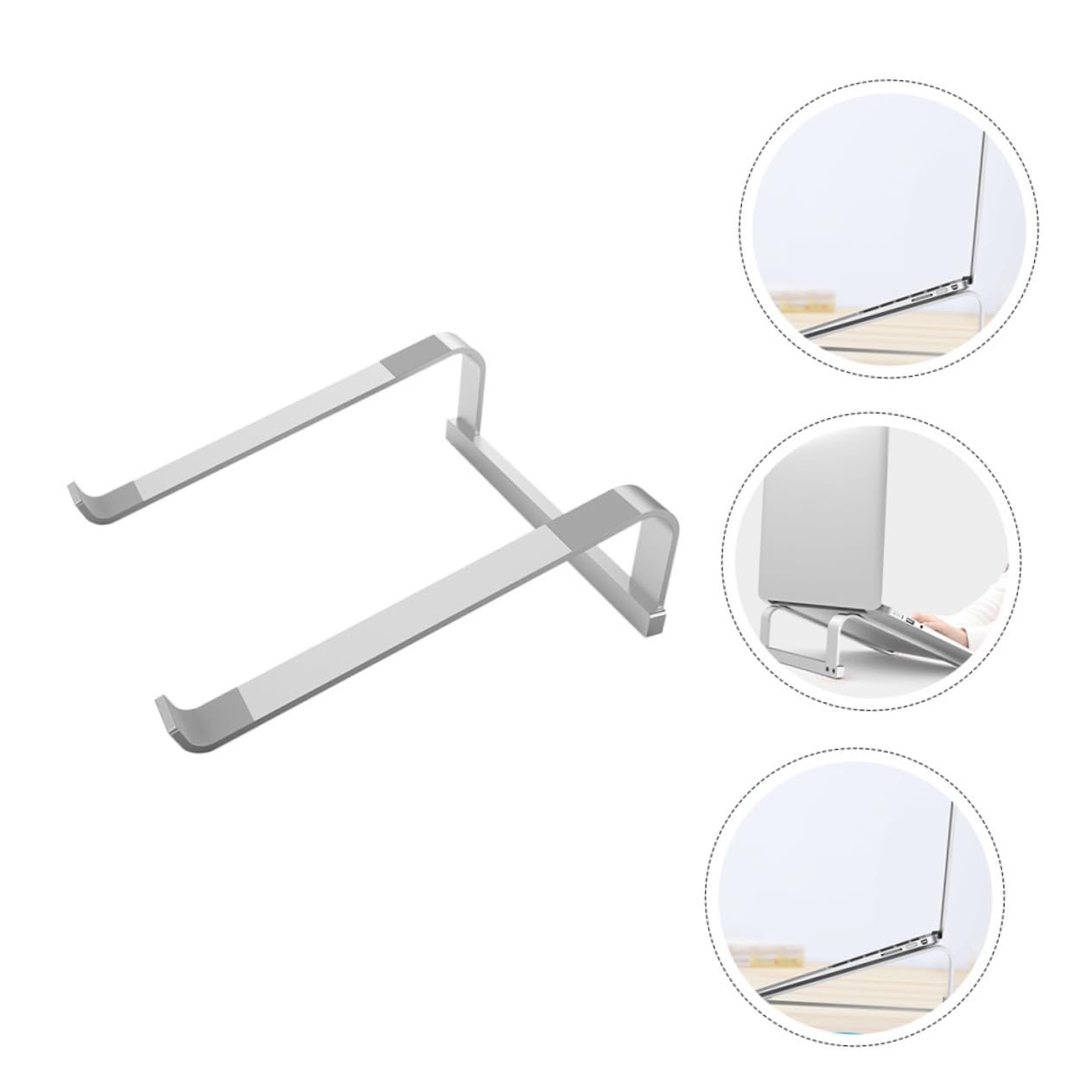 Підставка для ноутбука алюмінієва Holibanna Регульована по висоті Ергономічна, фото №5