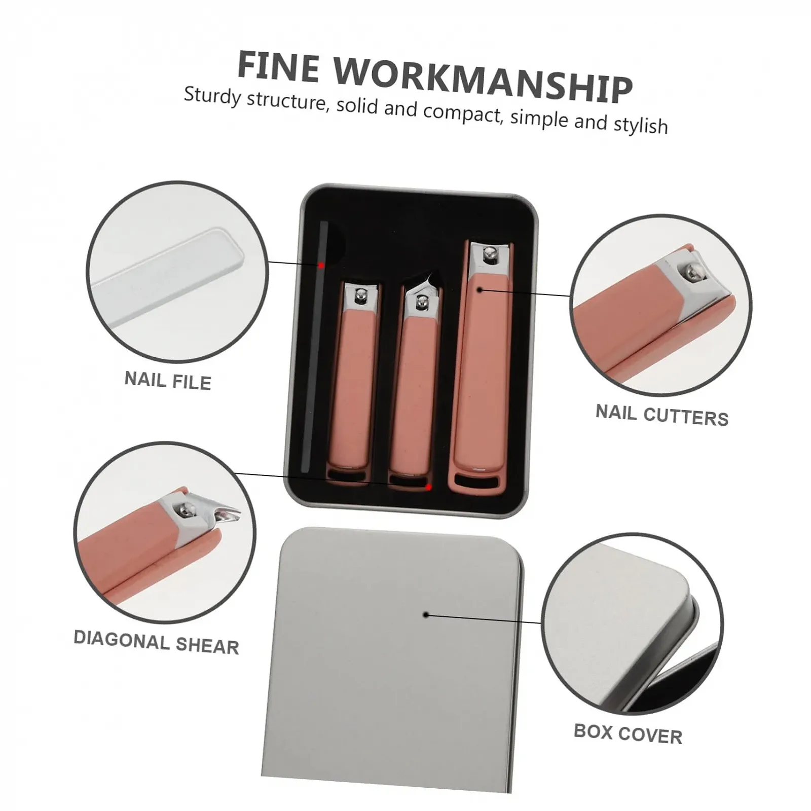 Набор для ухода за ногтями из углеродистой стали, кусачки, фото №9 Набор для ухода за ногтями из углеродистой стали, кусачки, фото №9