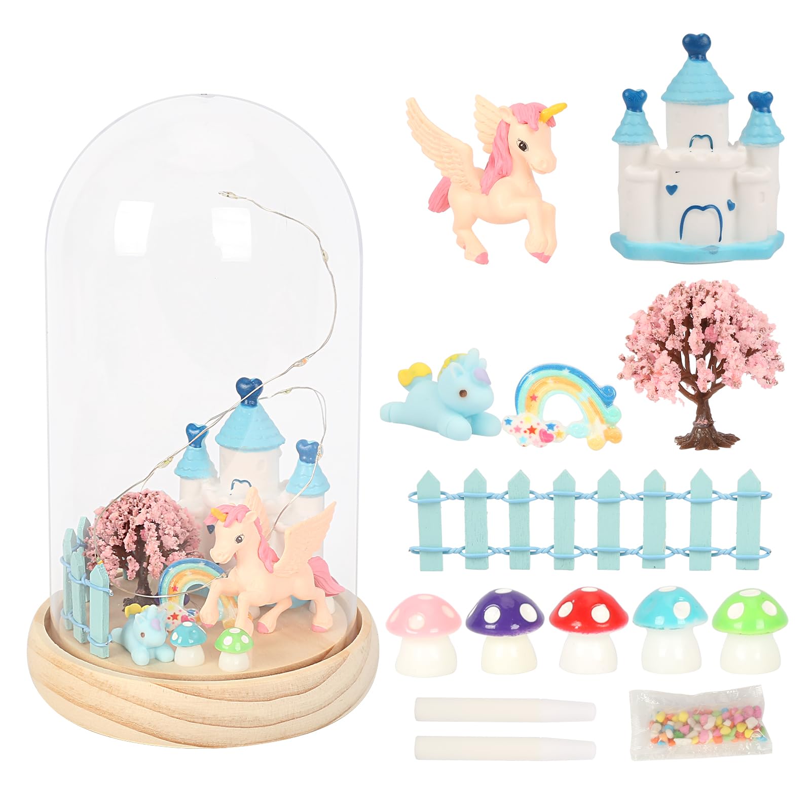 Нічник APODESS 15-Piece Unicorn Children's Room Unicorn Craft Set Gifts for Girls Crafts Unicorn Decoration, фото №1