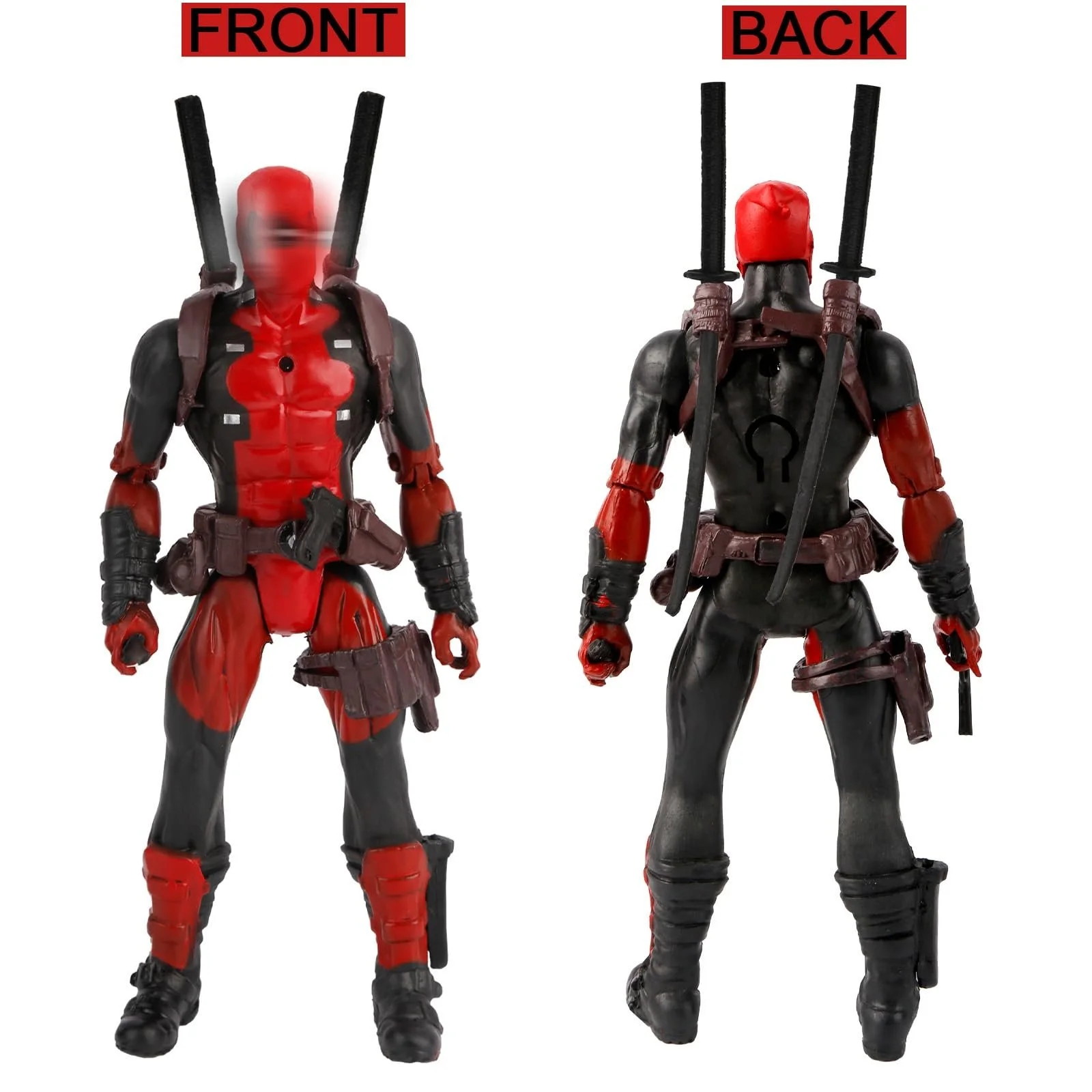 Фігурка Герой ПВХ з аксесуарами 17 см Червоно-чорна, фото №4