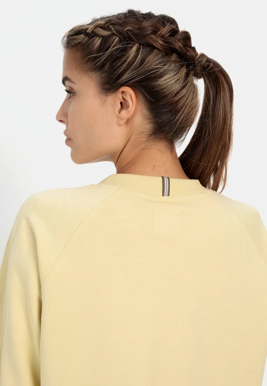 Жіночий Світшот camel active з круглим вирізом з чистої бавовни, фото №6