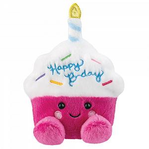 Мягкая игрушка Aurora Palm Pals Sparkle Birthday Cupcake 12.7 см Розово-белый - Фото 1