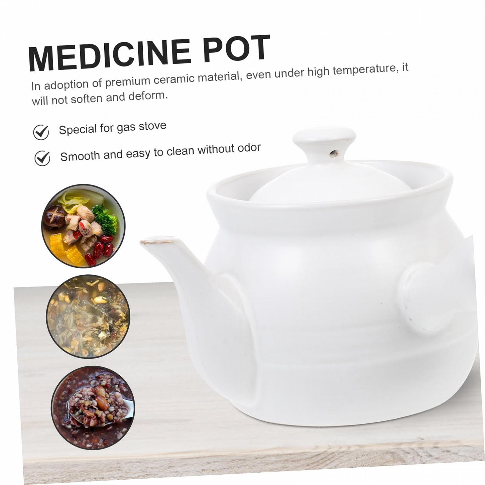 Керамический горшок для лекарств BESTYASH для газовой плиты термостойкий 200 г, фото №7