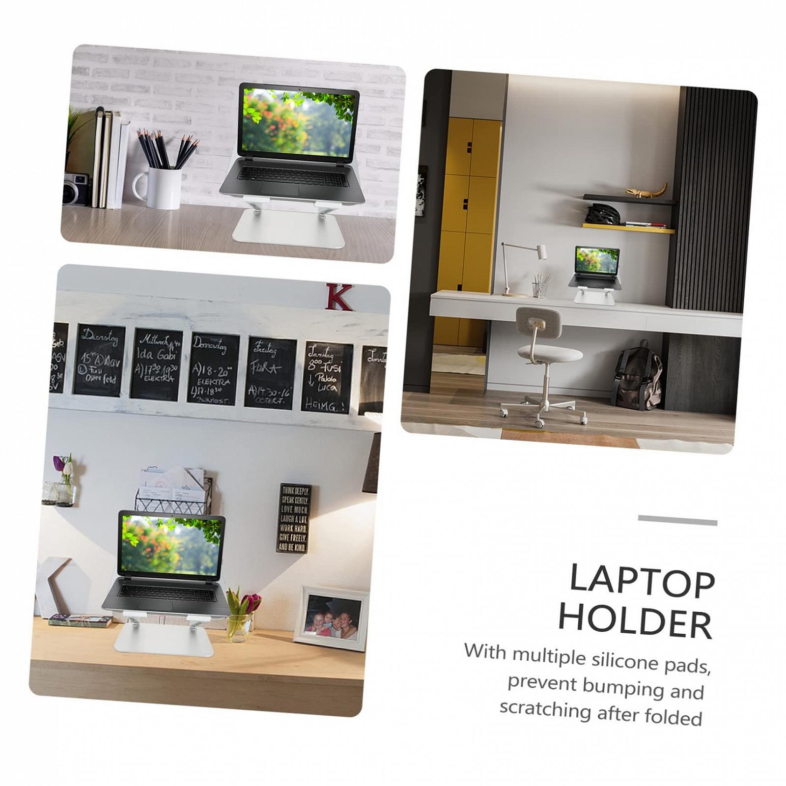 Подставка для ноутбука Tofficu Алюминиевый сплав портативная подставка для ноутбука с нескользящей силиконовой подкладкой, поворотный вал для стабильной поддержки, компактная для хранения, фото №9 Подставка для ноутбука Tofficu Алюминиевый сплав портативная подставка для ноутбука с нескользящей силиконовой подкладкой, поворотный вал для стабильной поддержки, компактная для хранения, фото №9