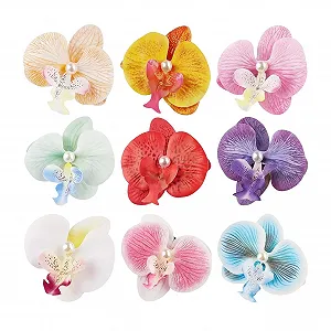 Краб для волосся Квітковий 9 шт. - Фото 1