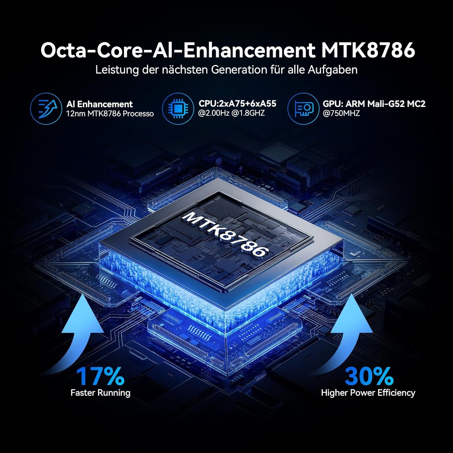 Планшет 11" Full HD ZONKO D126 (8+8)/128Gb 4G 2-SIM 8 ядер Android 14 8000 mAh Сірий, фото №4