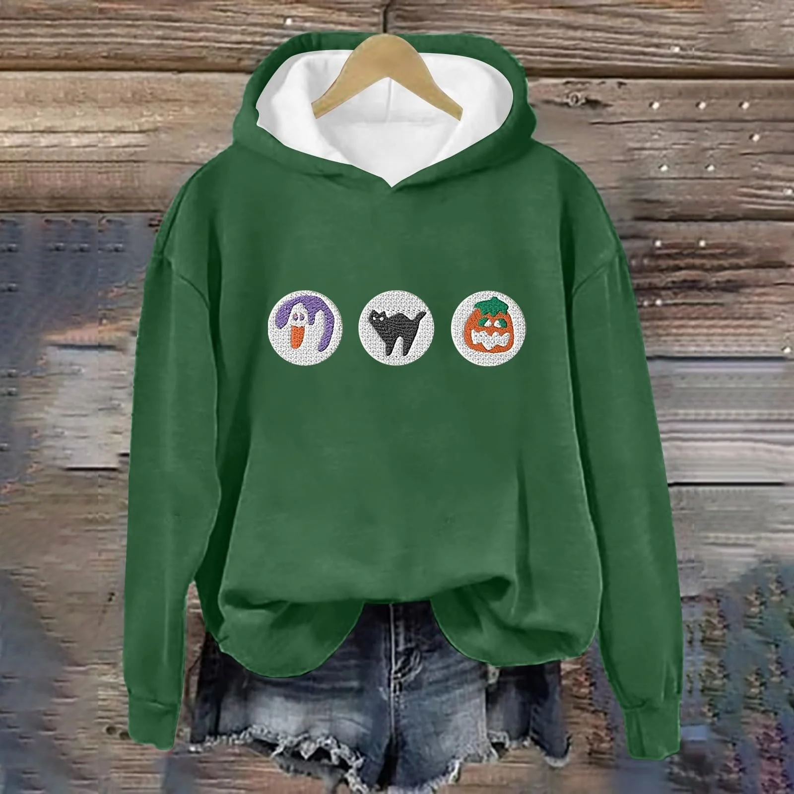 Жіночий світшот Generisch Вільний Пуловер з довгими рукавами, фото №3