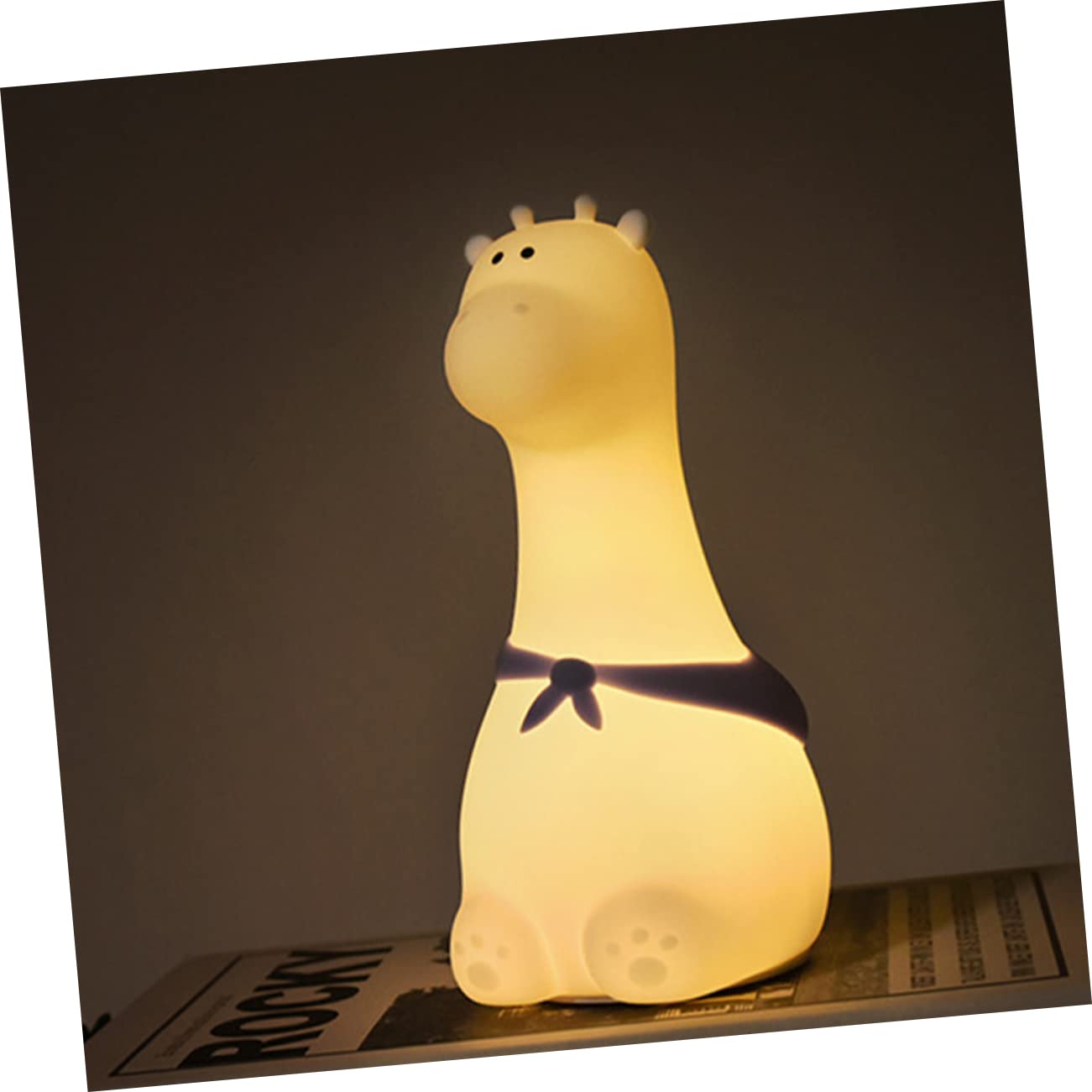Нічник Uonlytech Giraffe Перезаряджуваний дитячий нічник Світлодіодна лампа Милий теплий нічник Декор дитячої кімнати Літієва батарея, фото №7