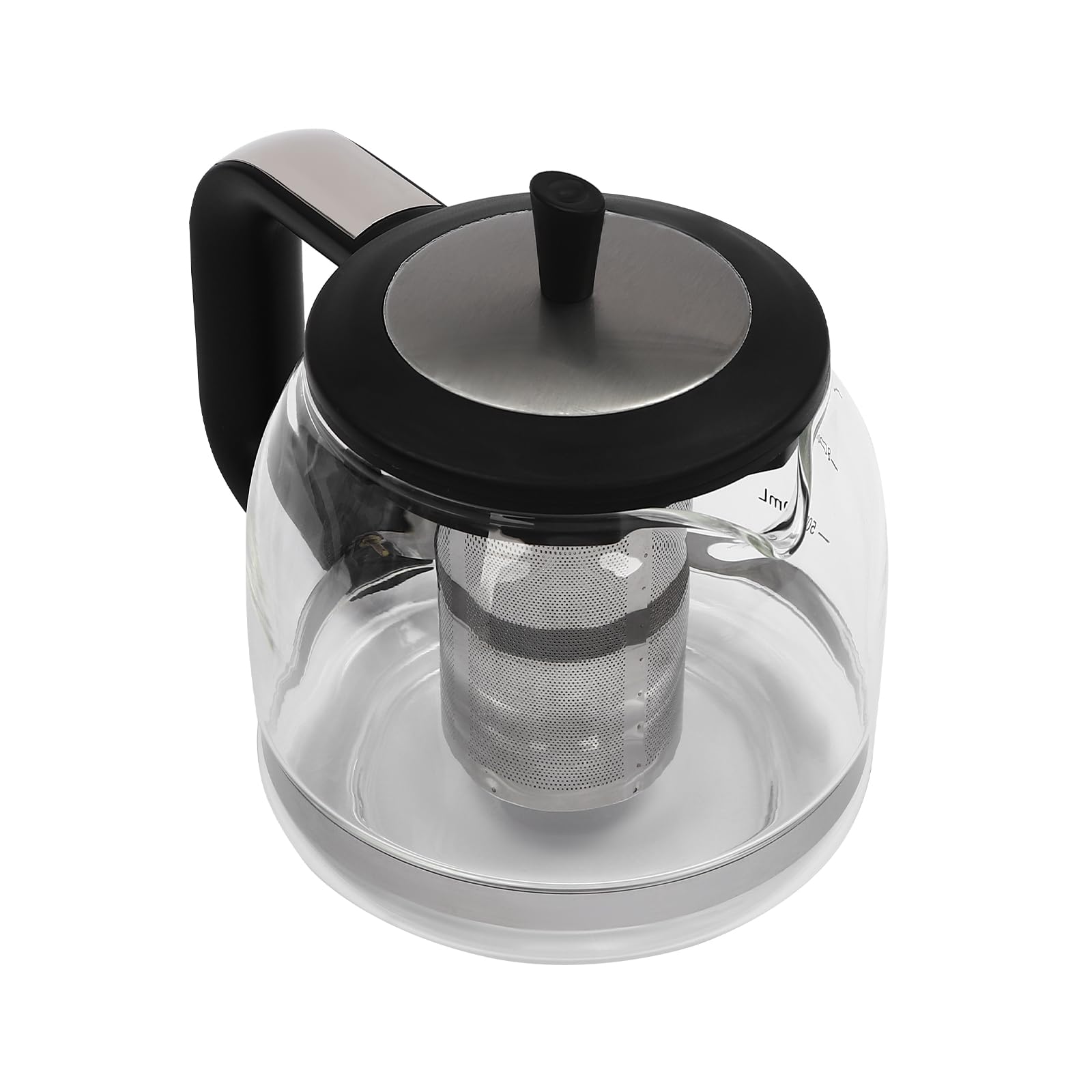 Електрочайник Glass Teapot 5 Preset Temperatures (65℃/80℃/90℃/95℃/100℃) Чорний 1800 Вт (Великий чайник 2L/Малий чайник 1L), фото №4