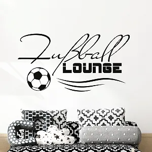 Наклейка на стіну GRAZDesign Sport Football Lounge 77 x 40 см 070 Black - Фото 1