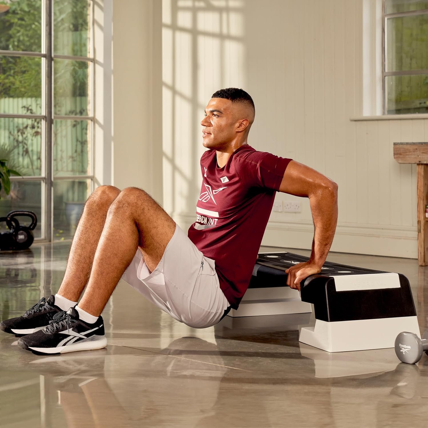 Степ платформа Reebok Step Чорно-білий, фото №7