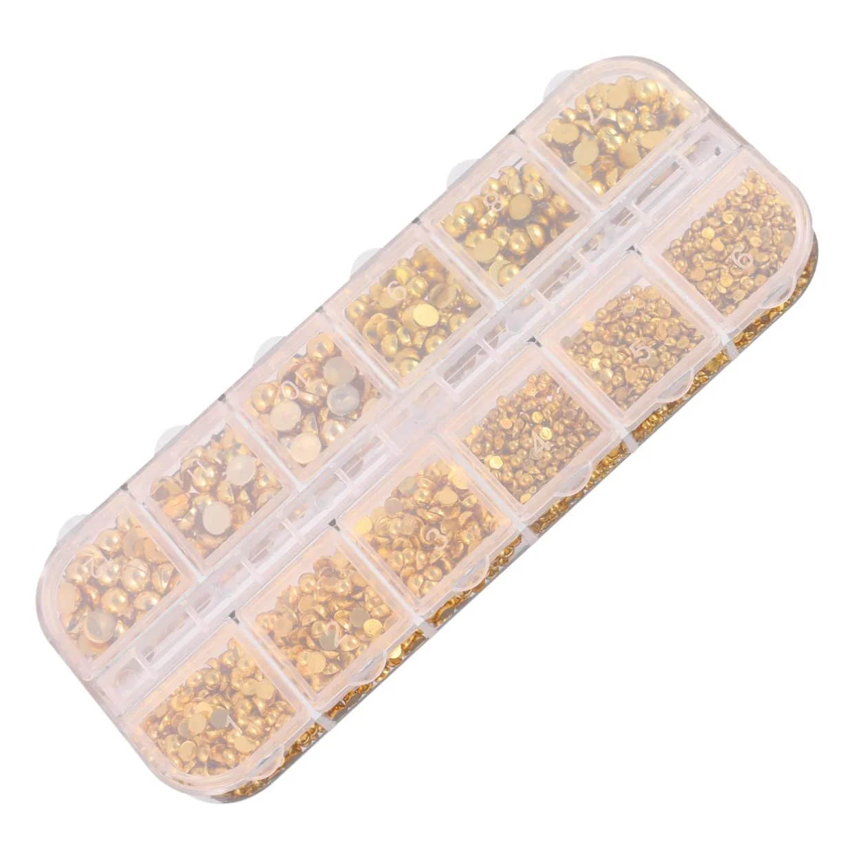 Наклейка для ногтей Healvian Золотой полукруг Бриллиант, фото №8