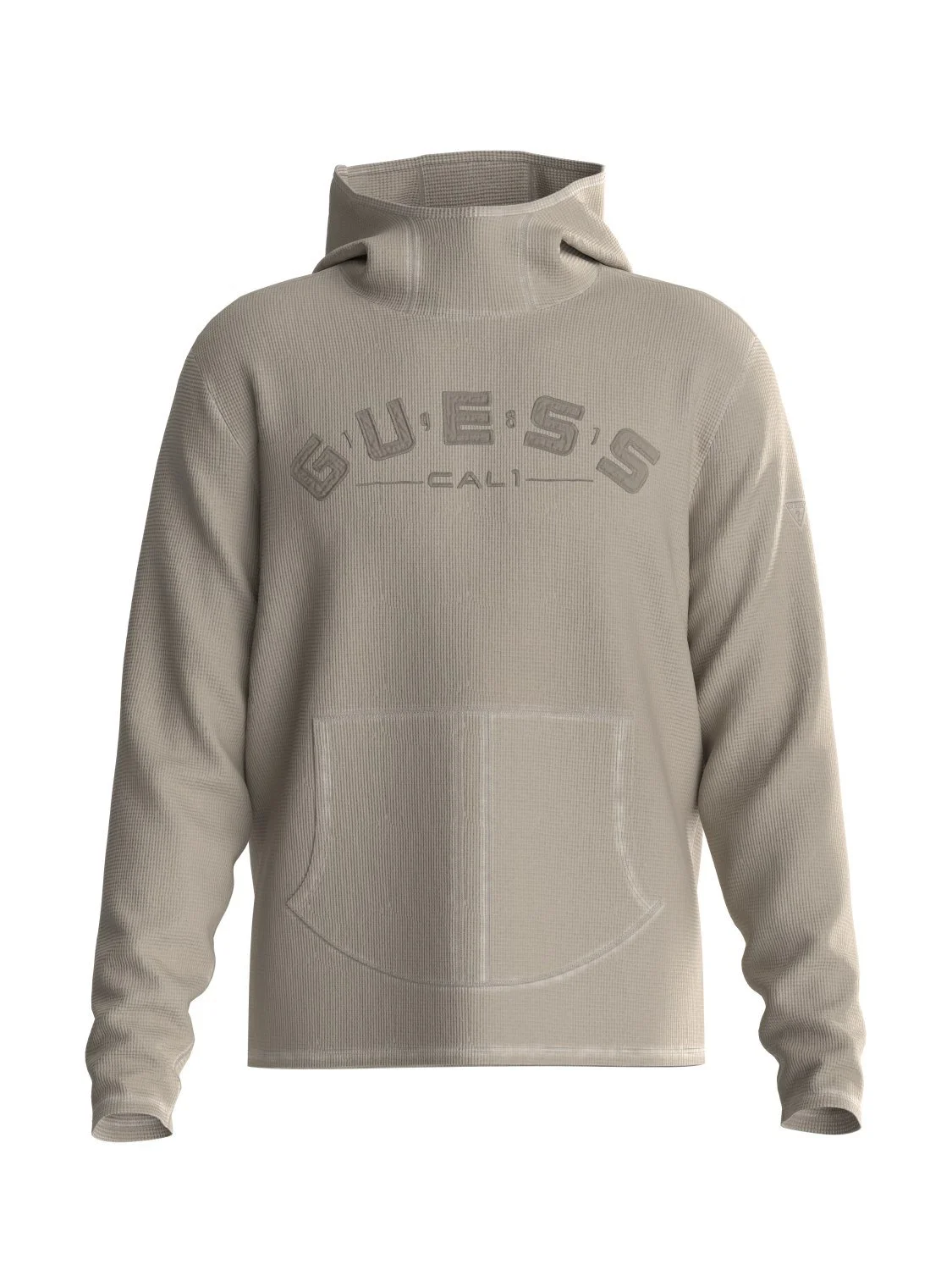 Чоловіче худі GUESS Waffle Knit Сіро-бежевий - M, фото №1