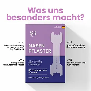 Пластыри для носа против храпа Прозрачный, пачка 30 штук synthetic.ua - Фото 1