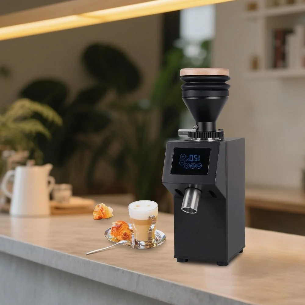 Электрическая кофемолка, коническая, 40 мм, 19 скоростей помола, сенсорное управление, фото №4