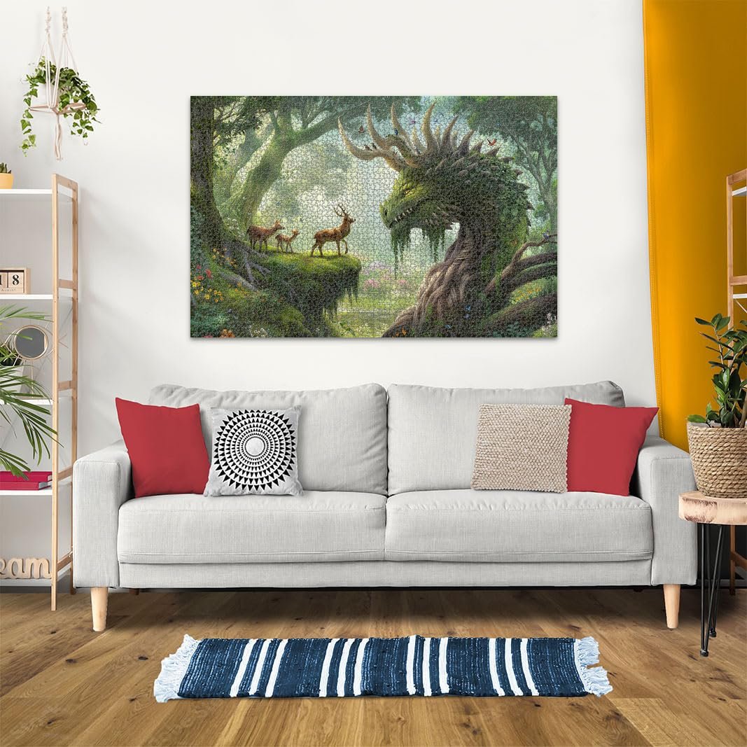 Пазл Ravensburger The Forest Dragon Awakens 3000 деталей, фото №5 Пазл Ravensburger The Forest Dragon Awakens 3000 деталей, фото №5