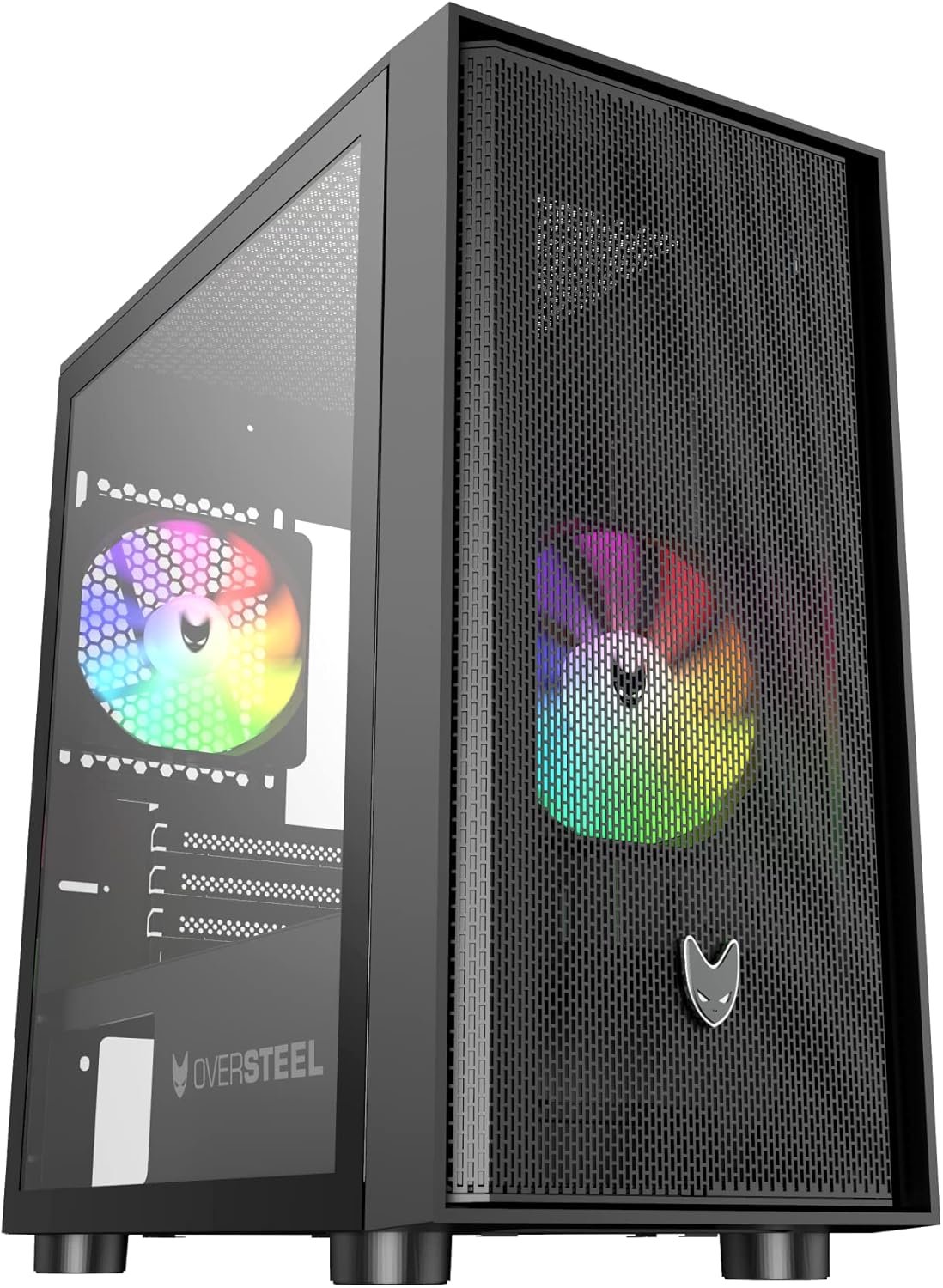 Корпус для ПК Oversteel AERIS / RGB / Без БЖ / Чорний, фото №1