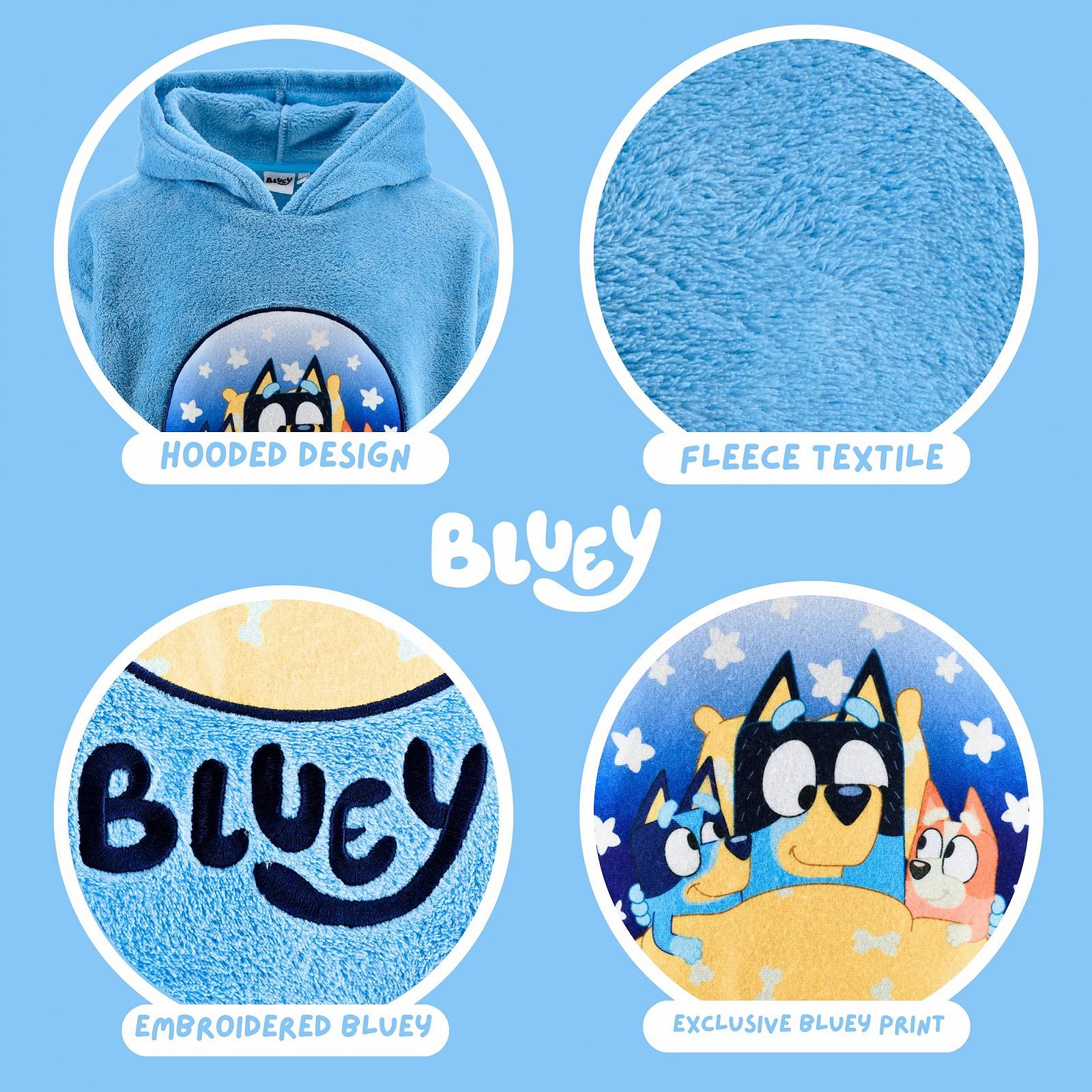 Толстовка для девочек и мальчиков BlueY, с капюшоном, мягкое флисовое одеяло с рисунком, размеры от 3 до 8 лет, фото №5