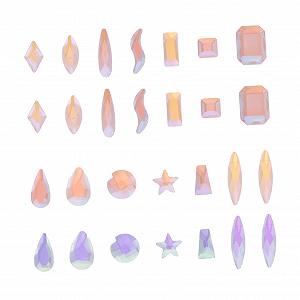 Стрази для нігтів 3D-кристали 100 штук - Фото 1