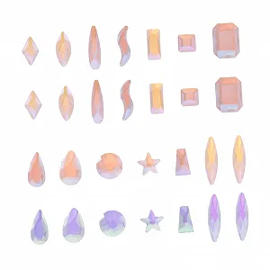 Стразы для ногтей 3D AB-кристаллы 100 штук - Фото 1