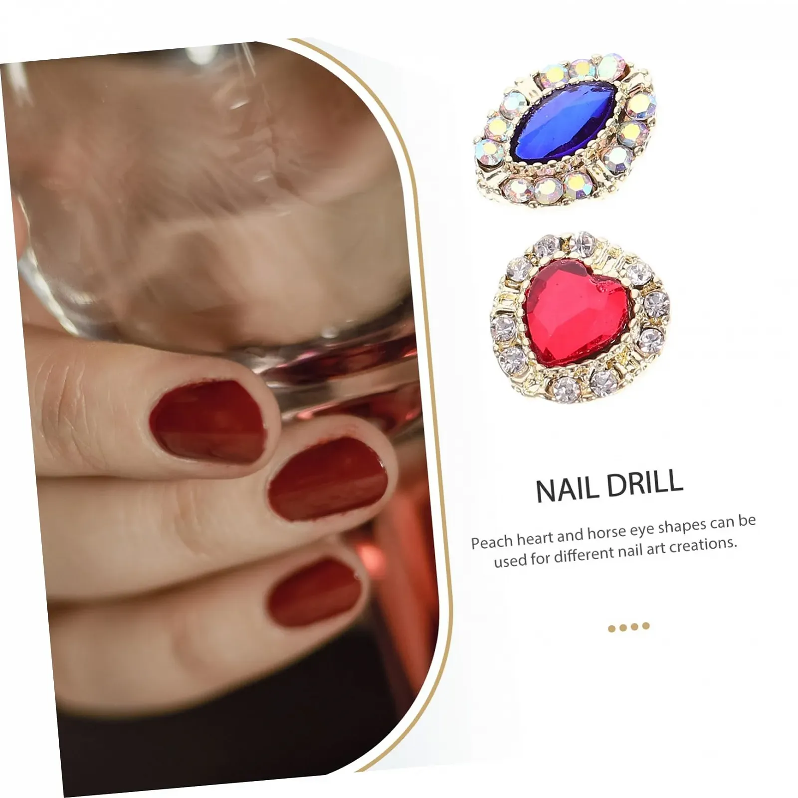 Прикраса для нігтів Форми серця, фото №8