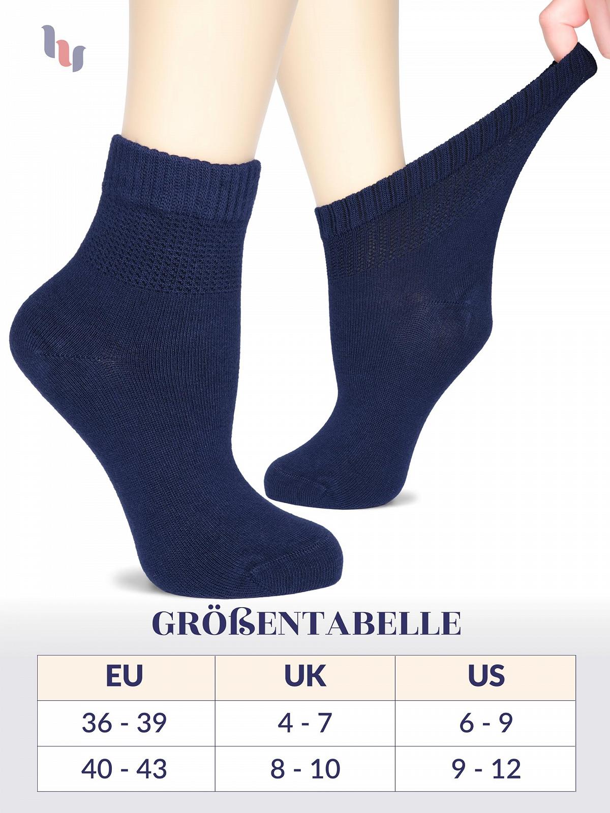 Шкарпетки Hugh Ugoli жіночі діабетичні гомілкові 4 пари, фото №6