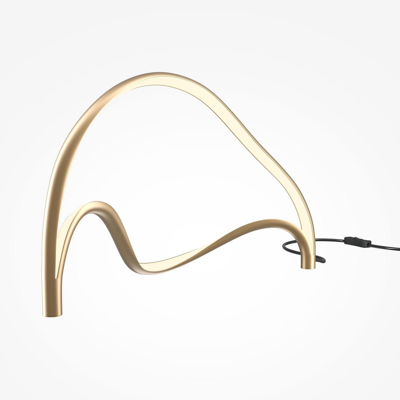 Настільна лампа LED MAYTONI DECORATIVE LIGHTING Plons Латунь PVC Метал 760LM 3000K, фото №4