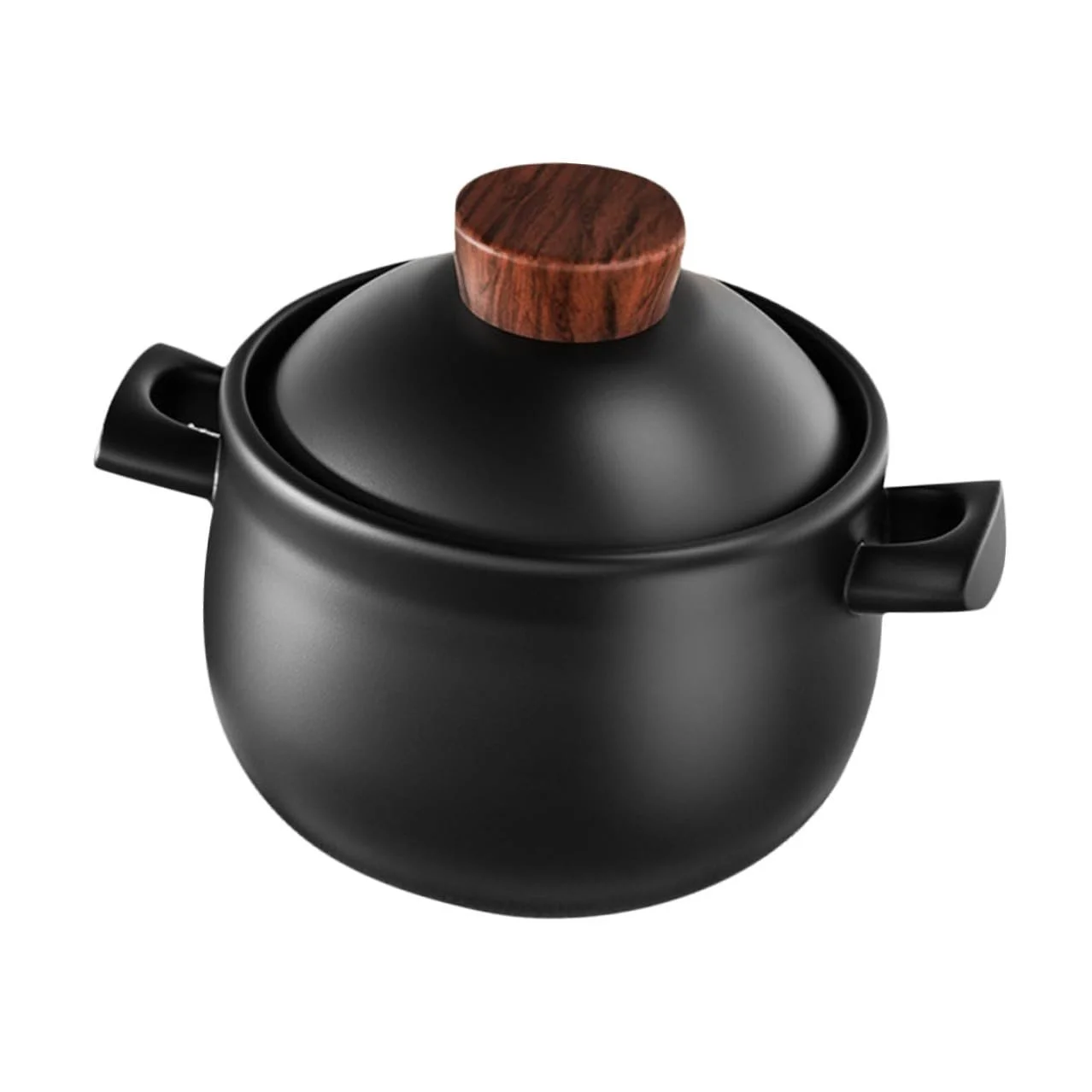 Кастрюля-горшок для запекания большой емкости термостойкая с антипригарным покрытием для газовой плиты с крышкой, фото №1