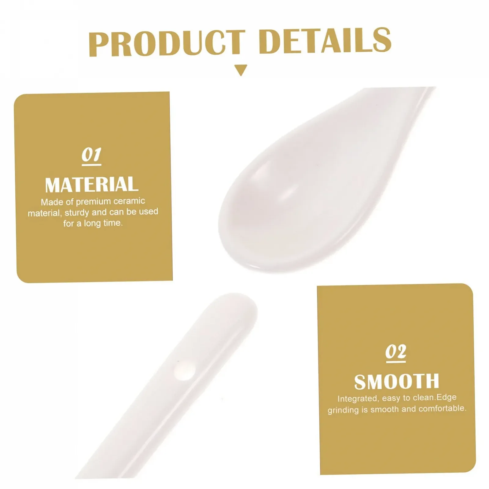 Ложка керамическая с длинной ручкой Porcelain для супа, каши, риса, универсальная, можно мыть в посудомоечной машине, прочная, упаковка из 5 штук, белая, фото №6 Ложка керамическая с длинной ручкой Porcelain для супа, каши, риса, универсальная, можно мыть в посудомоечной машине, прочная, упаковка из 5 штук, белая, фото №6